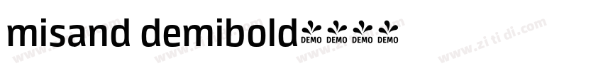 misand demibold字体转换
